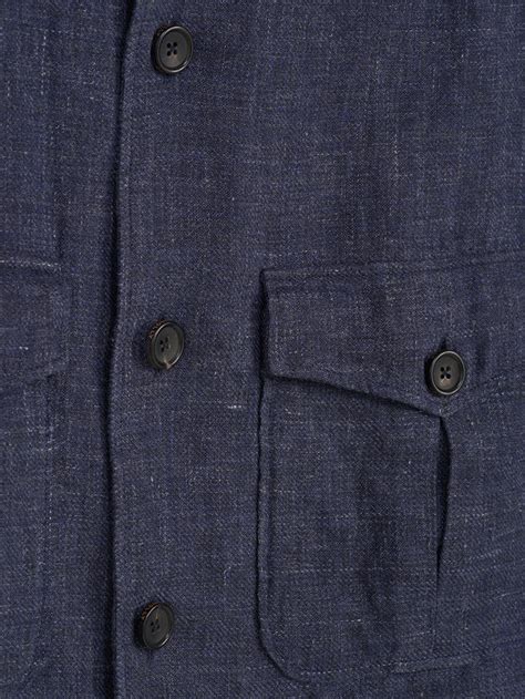 no time to die linen cotton giubbino jacket